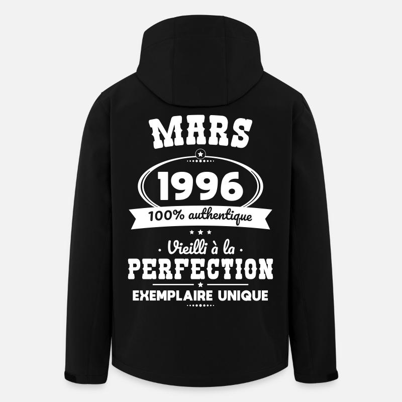 30th Anniversary - March 1996 Perfection - Men’s Recycled Softshell Jacket by Stanley/Stella - black
