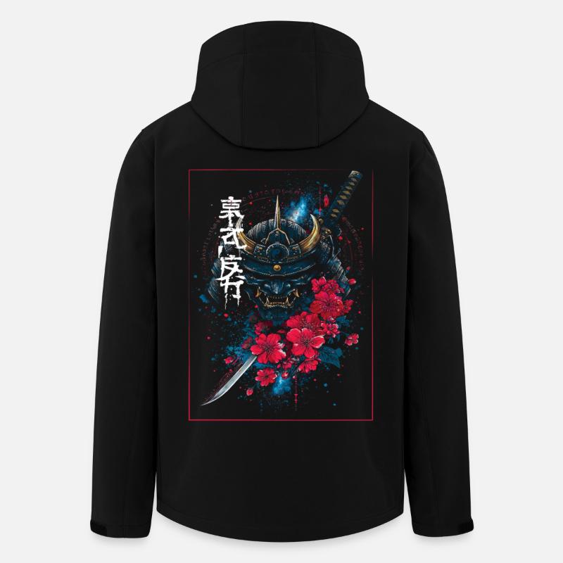 Oni - Japanese Demon Samurai - Men’s Recycled Softshell Jacket by Stanley/Stella - black