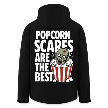 Le popcorn effraie le design d’horreur - Veste softshell homme en polyester recyclé Stanley/Stella - noir - Dos - AI Model Male 185 light (185cm)