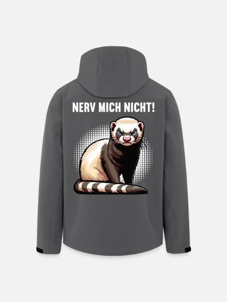 Nerv Mich Nicht Frettchen Frettchenbesitzer - Recycelte Männer Softshell-Jacke von Stanley/Stella - Schwarz
