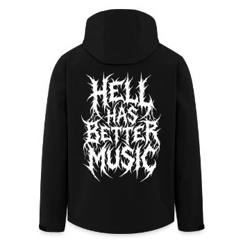 L’enfer a une meilleure musique - Veste softshell homme en polyester recyclé Stanley/Stella - noir - Dos - AI Model Male 185 light (185cm)