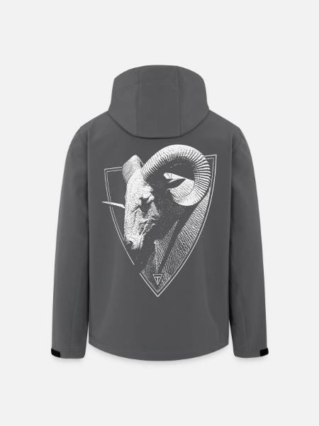 Widderkopf im Wappen - Recycelte Männer Softshell-Jacke von Stanley/Stella - Schwarz