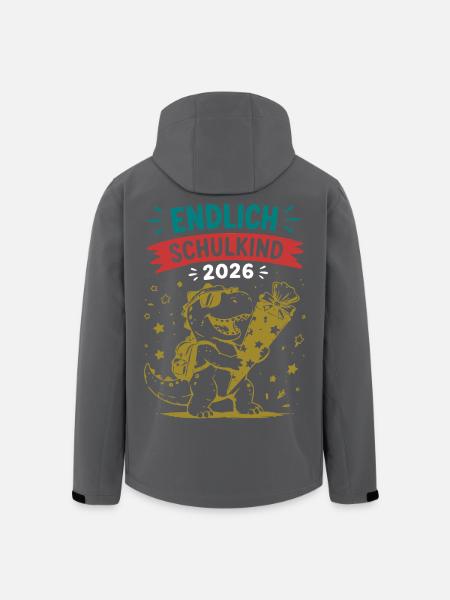Endlich Schulkind 2026 - Recycelte Männer Softshell-Jacke von Stanley/Stella - Schwarz