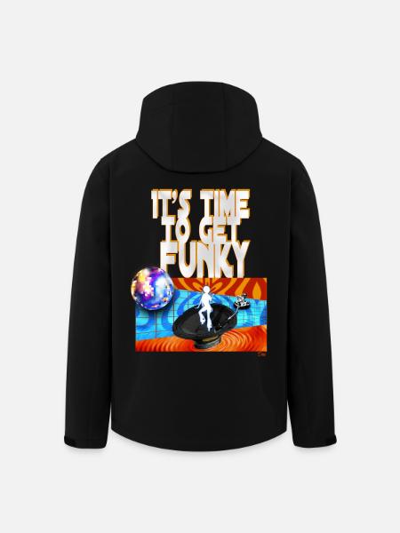 It's time to get funky - Men’s Recycled Softshell Jacket by Stanley/Stella - black