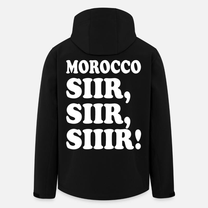 Marokko - Recycelte Männer Softshell-Jacke von Stanley/Stella - Schwarz