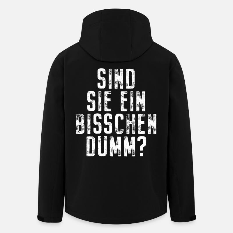 Sind Sie Ein Bisschen Dumm Misanthrop Smalltalk - Recycelte Männer Softshell-Jacke von Stanley/Stella - Schwarz