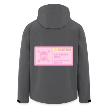 Attention, fille mignonne dangereuse - Veste softshell homme en polyester recyclé Stanley/Stella - noir - Dos - AI Model Male 185 light (185cm)