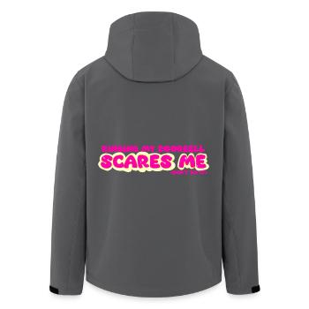 Ne sonne pas à ma porte, ça m'effraie - Veste softshell homme en polyester recyclé Stanley/Stella - charbon - Dos - AI Model Male 185 light (185cm)