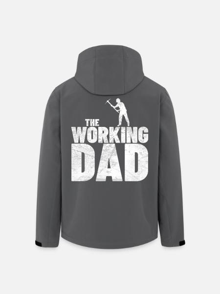 THE WORKING DAD - Recycelte Männer Softshell-Jacke von Stanley/Stella - Schwarz