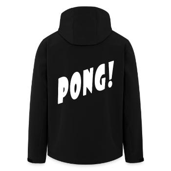 Pong! - Noir / Noir - Partenaire / Duo Look - Ping! - Veste softshell homme en polyester recyclé Stanley/Stella - noir - Dos - AI Model Male 185 light (185cm)