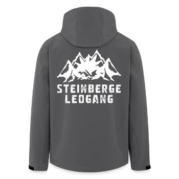 Steinberge, Leogang, Steinernes Meer, Autriche - Veste softshell homme en polyester recyclé Stanley/Stella - charbon - Dos - AI Model Male 185 light (185cm)