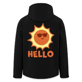 Bonjour Soleil - Veste softshell homme en polyester recyclé Stanley/Stella - noir - Dos - AI Model Male 185 light (185cm)