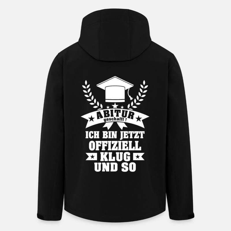 Abitur geschafft Abschluss Prüfung Abi Geschenk - Recycelte Männer Softshell-Jacke von Stanley/Stella - Schwarz