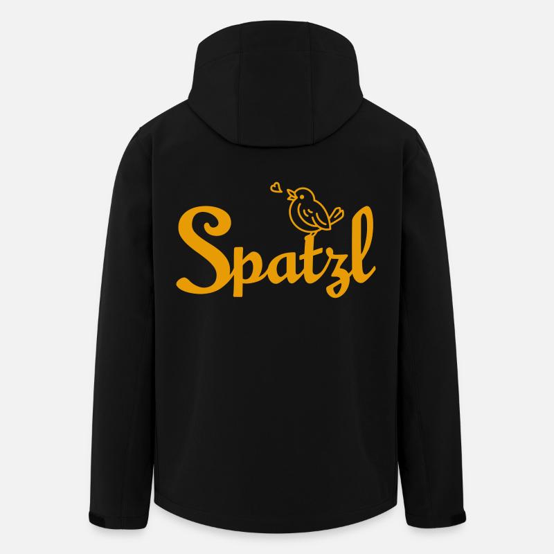 Spatzl - Recycelte Männer Softshell-Jacke von Stanley/Stella - Schwarz