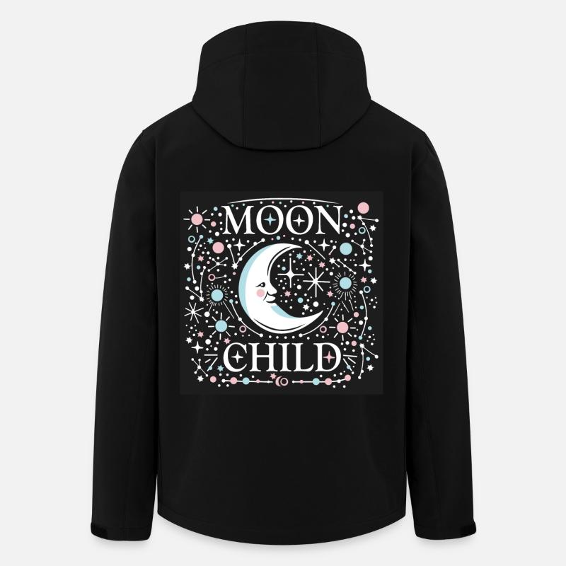 Fille de la Lune - Veste softshell homme en polyester recyclé Stanley/Stella - noir