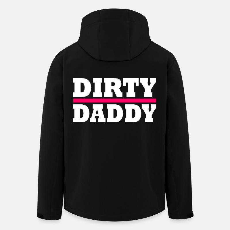 Dirty daddy - Veste softshell homme en polyester recyclé Stanley/Stella - noir