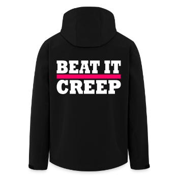 Beat it creep - Men’s Recycled Softshell Jacket by Stanley/Stella - black - Back - AI Model Male 185 light (185cm)