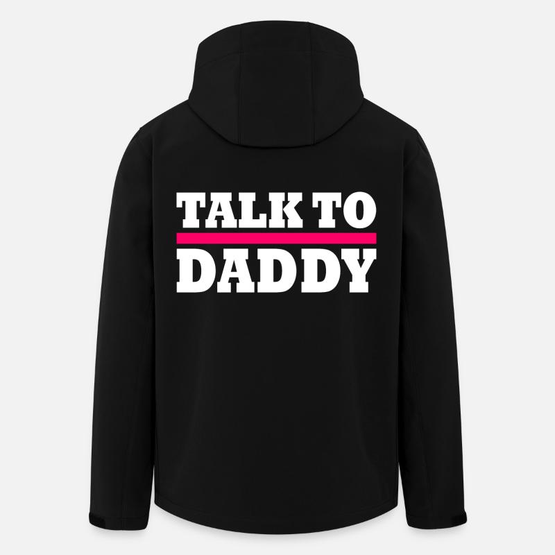Talk to daddy - Veste softshell homme en polyester recyclé Stanley/Stella - noir