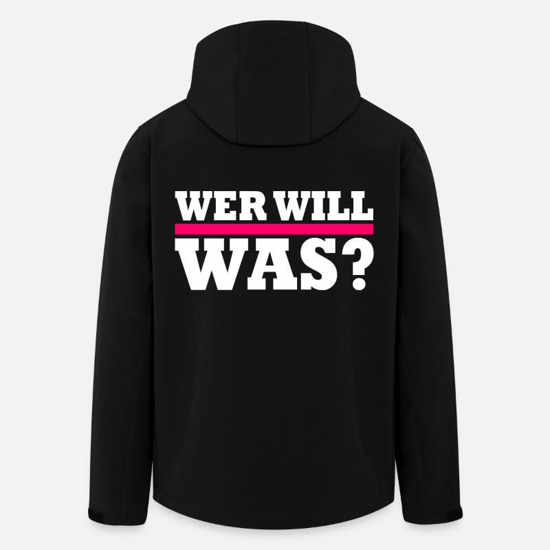 Wer will was - Recycelte Männer Softshell-Jacke von Stanley/Stella - Schwarz