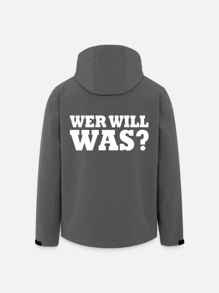 Wer will was - Recycelte Männer Softshell-Jacke von Stanley/Stella - Schwarz