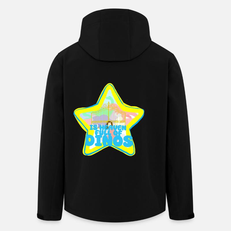 Dinosaurier-Paradies - Recycelte Männer Softshell-Jacke von Stanley/Stella - Schwarz