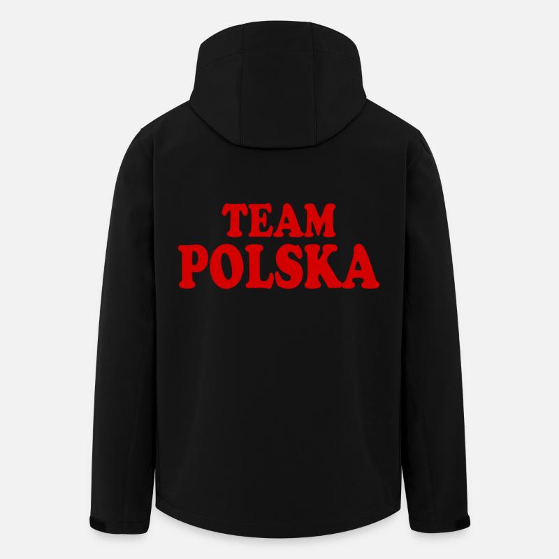Polen - Recycelte Männer Softshell-Jacke von Stanley/Stella - Schwarz