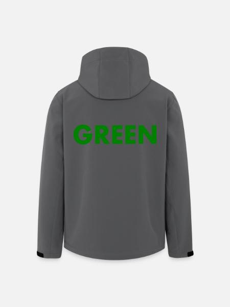 Green - Men’s Recycled Softshell Jacket by Stanley/Stella - black