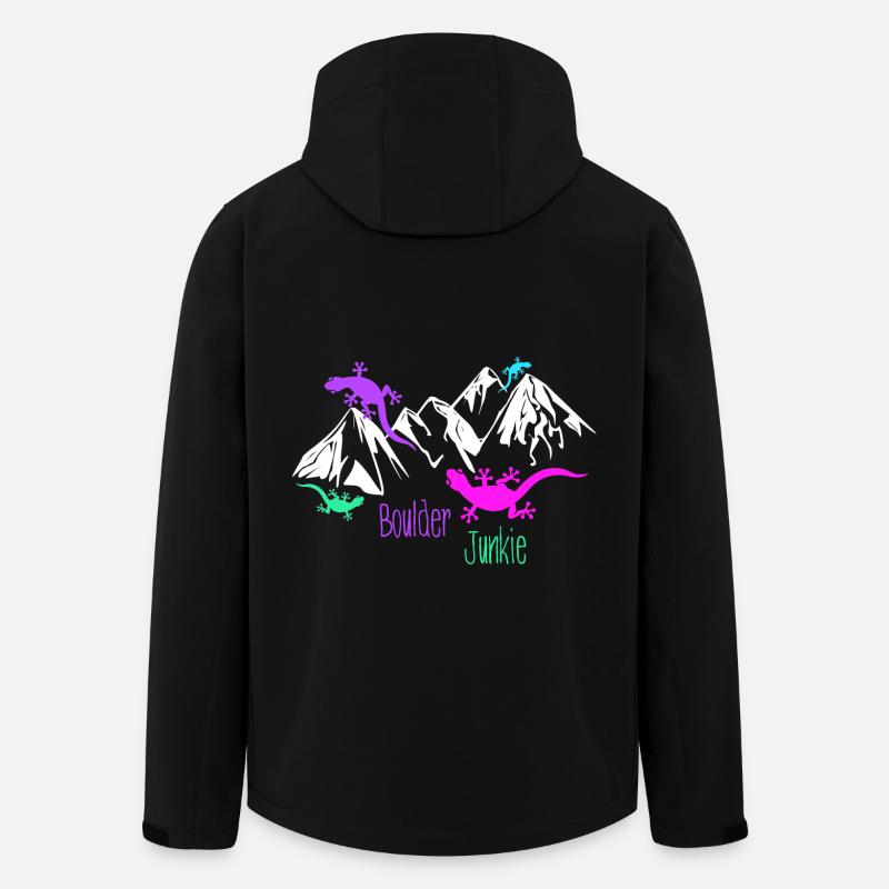 boulder bouldern boulderer boulding - Recycelte Männer Softshell-Jacke von Stanley/Stella - Schwarz