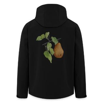 Poire aux fruits - Veste softshell homme en polyester recyclé Stanley/Stella - noir - Dos - AI Model Male 185 light (185cm)
