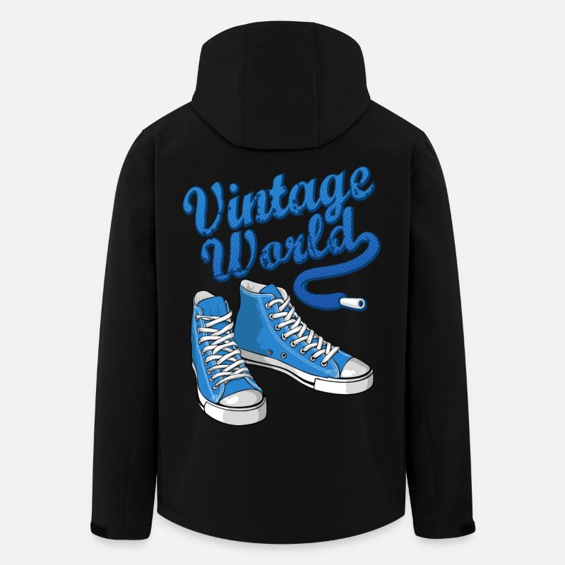 Baskets bleu cru - Veste softshell homme en polyester recyclé Stanley/Stella - noir