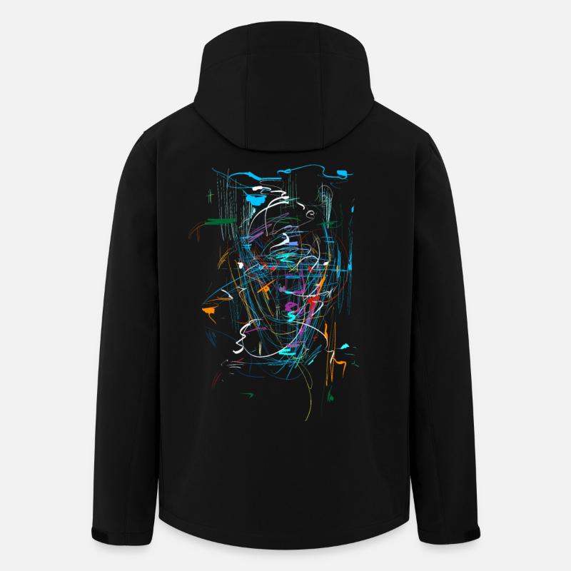 Scifi Hintergrund - ABSTRAKT - Recycelte Männer Softshell-Jacke von Stanley/Stella - Schwarz