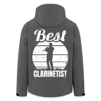 Meilleur clarinettiste - Veste softshell homme en polyester recyclé Stanley/Stella - charbon - Dos - AI Model Male 185 light (185cm)