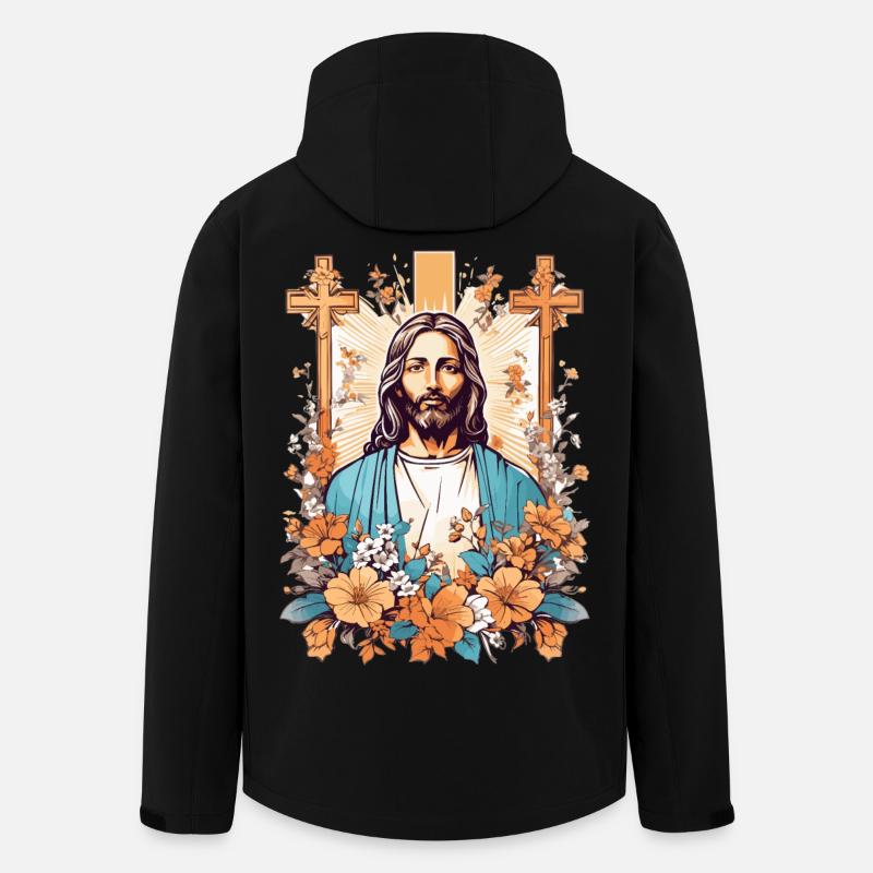 Jesus Christus - Recycelte Männer Softshell-Jacke von Stanley/Stella - Schwarz
