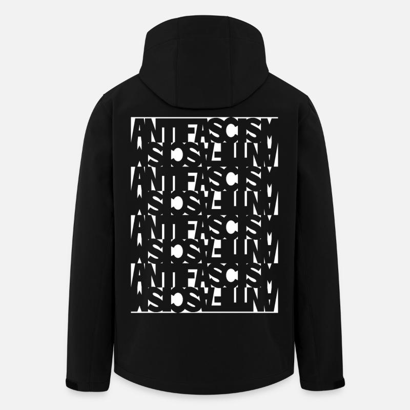 Antifaschismus - Recycelte Männer Softshell-Jacke von Stanley/Stella - Schwarz
