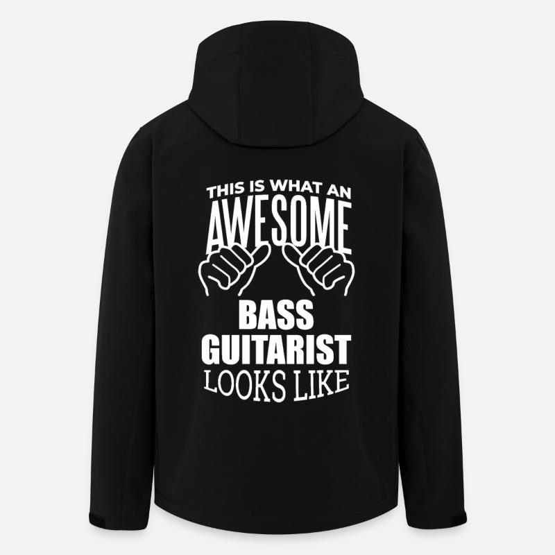 guitare basse - Veste softshell homme en polyester recyclé Stanley/Stella - noir