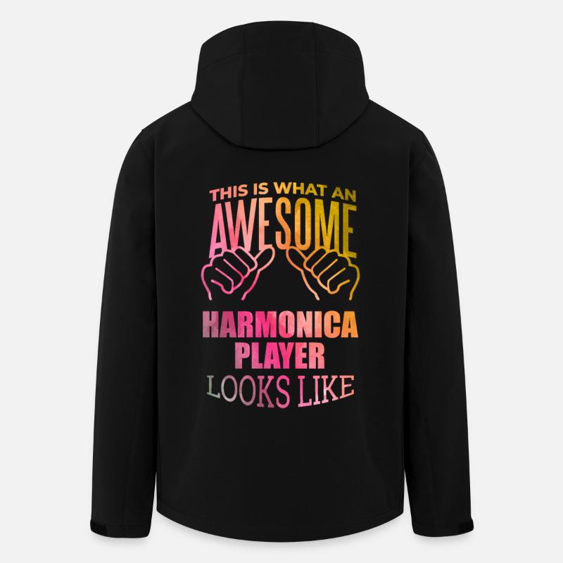 harmonica - Veste softshell homme en polyester recyclé Stanley/Stella - noir