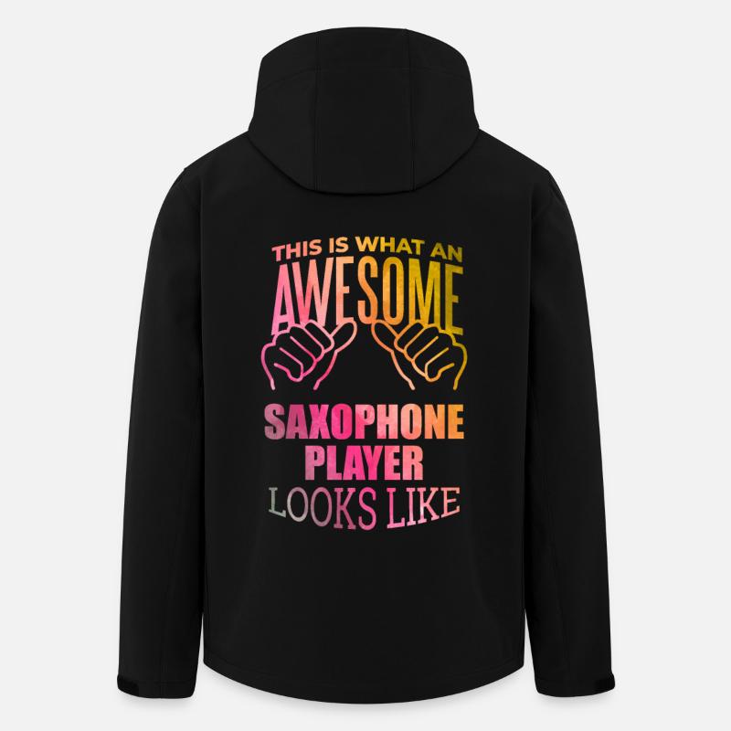 saxophone - Veste softshell homme en polyester recyclé Stanley/Stella - noir