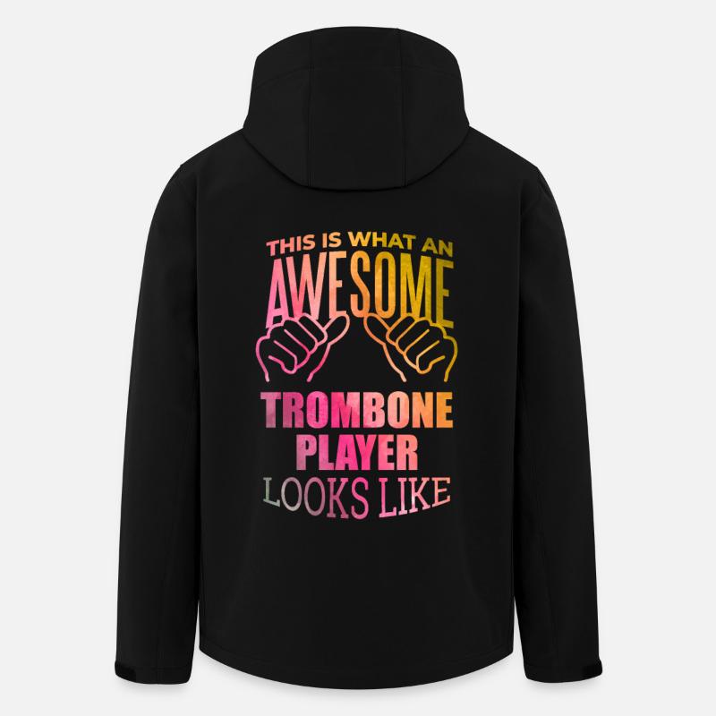 trombone - Veste softshell homme en polyester recyclé Stanley/Stella - noir