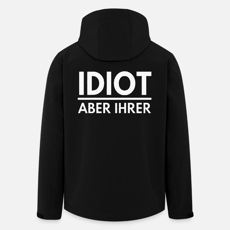 Idiot mais le leur - dire - Veste softshell homme en polyester recyclé Stanley/Stella - noir
