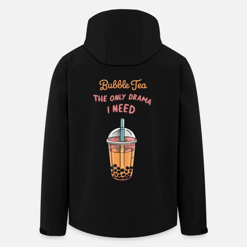 Bubble Tea Drama - Men’s Recycled Softshell Jacket by Stanley/Stella - black