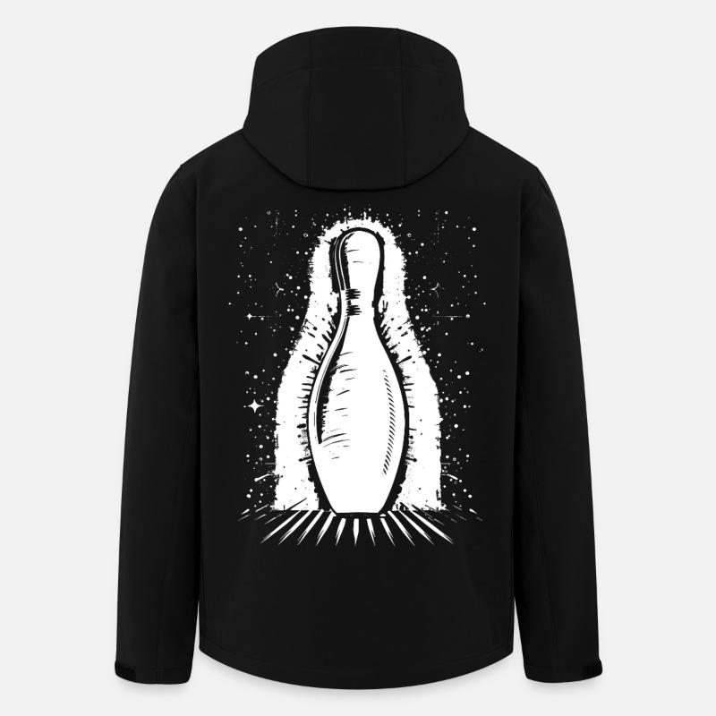 Bowling Pin - Men’s Recycled Softshell Jacket by Stanley/Stella - black