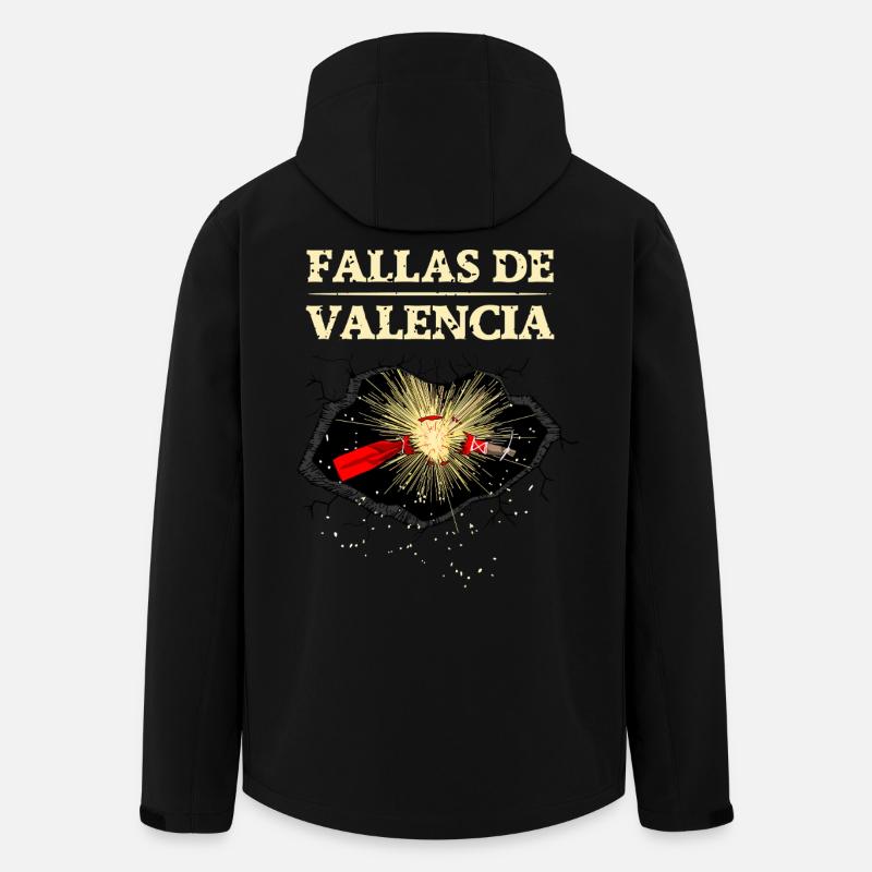 Fallas de Valencia Explosions  - Recycelte Männer Softshell-Jacke von Stanley/Stella - Schwarz