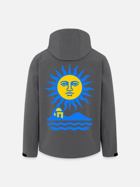 Grèce Sun Art - Veste softshell homme en polyester recyclé Stanley/Stella - noir