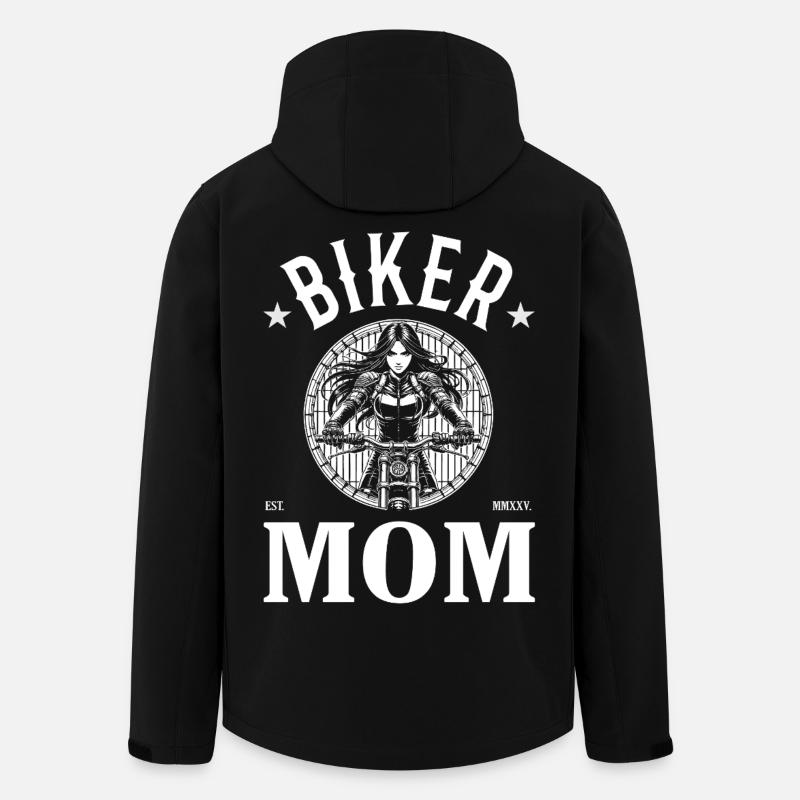 Biker Mom Design – Freedom & Pride - Men’s Recycled Softshell Jacket by Stanley/Stella - black