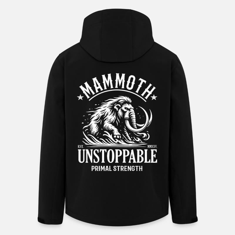 Mammoth Design – Primal Strength - Men’s Recycled Softshell Jacket by Stanley/Stella - black