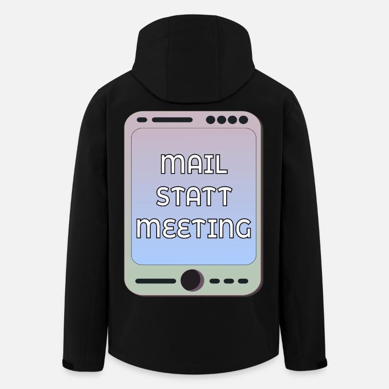 MAIL AU LIEU DE RÉUNION - Veste softshell homme en polyester recyclé Stanley/Stella - noir
