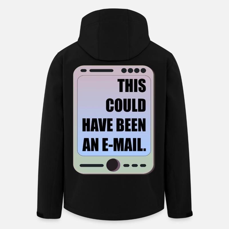 FUNNY OFFICE MEETING E-MAIL - Men’s Recycled Softshell Jacket by Stanley/Stella - black