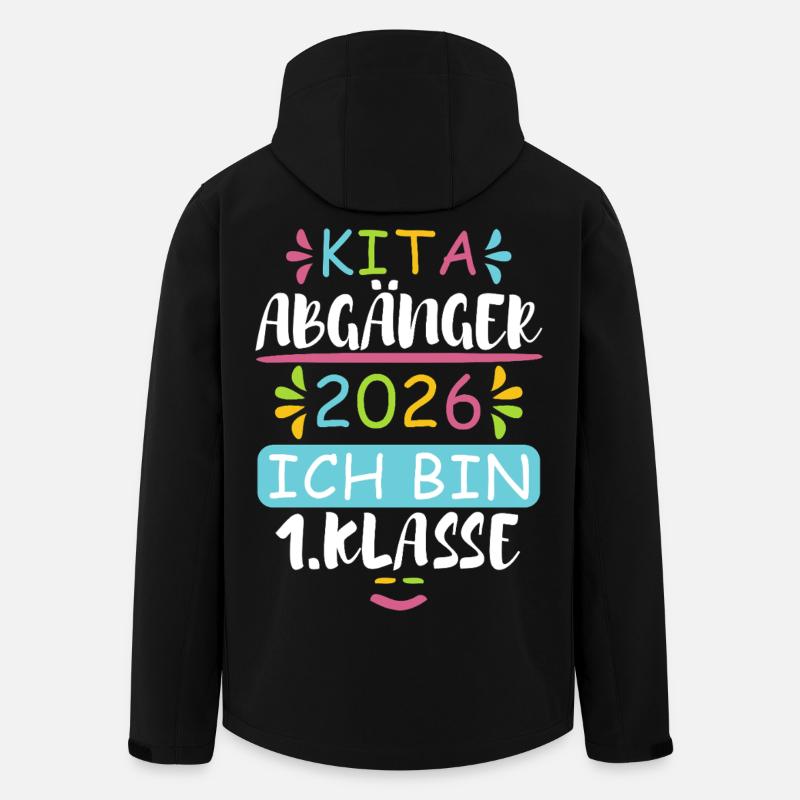 Kita Abgänger 2026 - Recycelte Männer Softshell-Jacke von Stanley/Stella - Schwarz