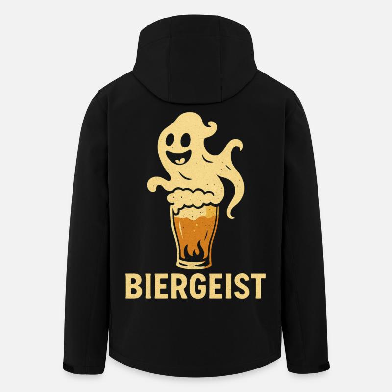 Biergeist lustiger Spruch - Happy Halloween - Recycelte Männer Softshell-Jacke von Stanley/Stella - Schwarz