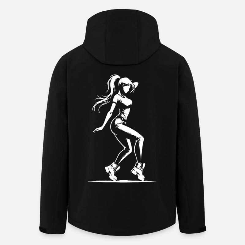 Streetdance Tänzerin – Cooles Design - Recycelte Männer Softshell-Jacke von Stanley/Stella - Schwarz